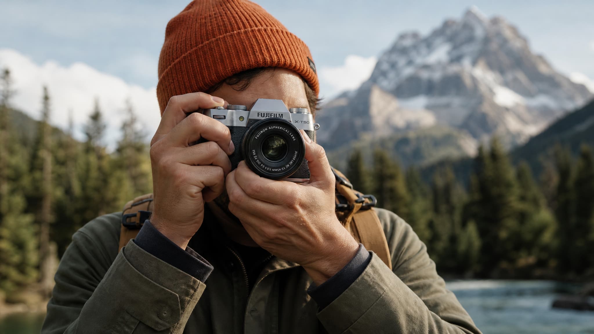 Capture d'écran d'une séquence vidéo 4K enregistrée au Fujifilm X-T50 en F-Log2, montrant la latitude d'étalonnage